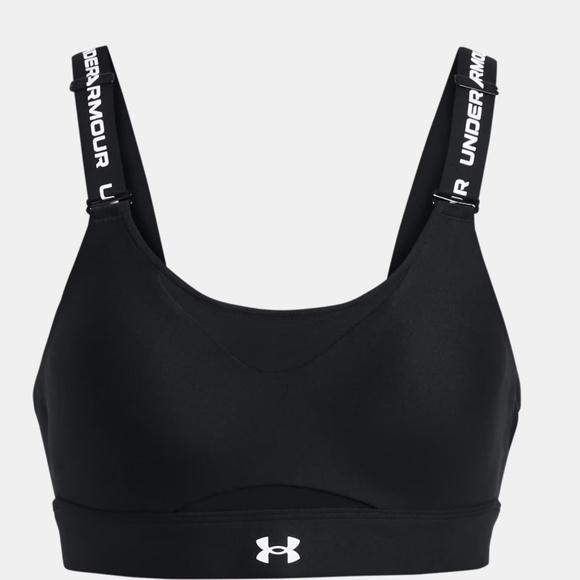 EUC Under Armour UA Infinity High Impact Sports Bra Black Size XL #1351994 - Picture 4 of 9
